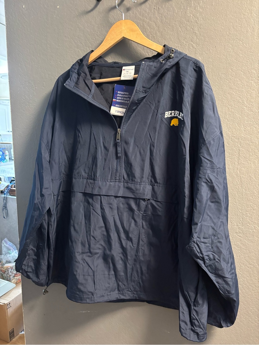 New W Tags Uc Berkeley Champion Pullover Windbreaker 3xl  Nice!